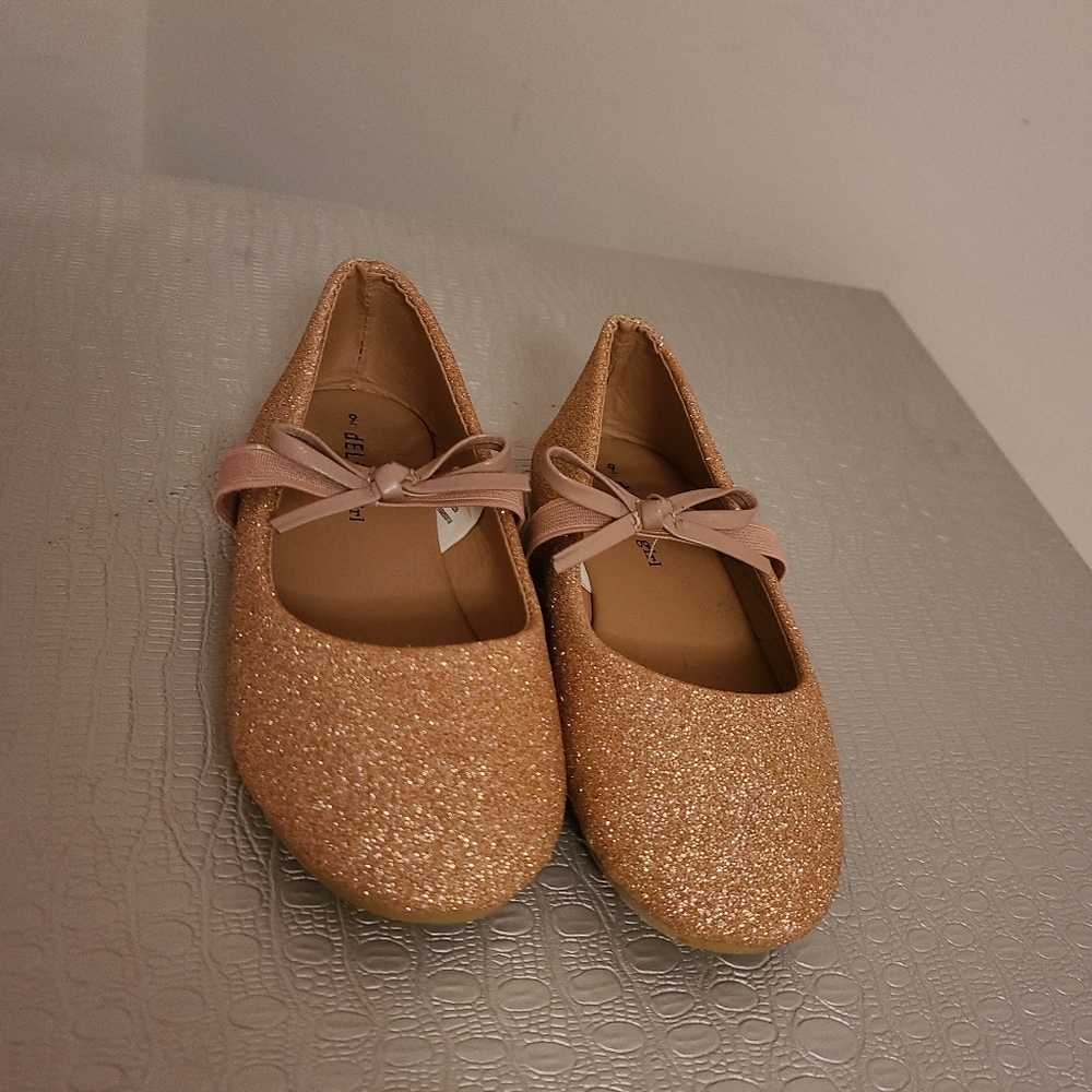 Delia*s Gold Ballet Flats!
